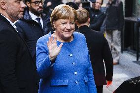 Angela Merkel Out For Lunch - Milan