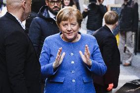 Angela Merkel Out For Lunch - Milan