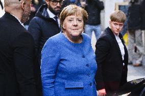 Angela Merkel Out For Lunch - Milan