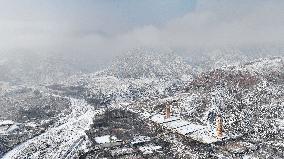 Helan Mountain After Snow - China