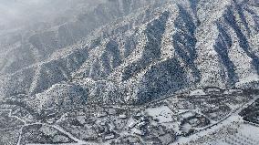 Helan Mountain After Snow - China