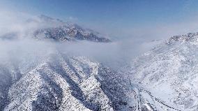 Helan Mountain After Snow - China