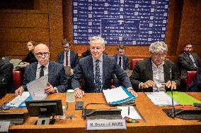 Bruno Le Maire Hearing - Paris, France