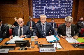 Bruno Le Maire Hearing - Paris, France