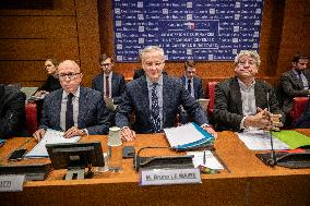 Bruno Le Maire Hearing - Paris, France