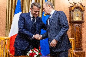 French President Emmanel Macron In Poland