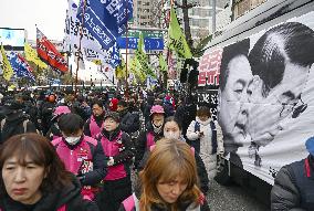 Rally against S. Korea's Yoon