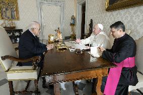 Pope Francis Receives Mahmoud Abbas - Vatican