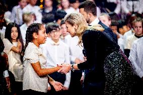 Queen Maxima At Classroom Foundation's Christmas Music Gala - Leusden