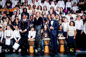 Queen Maxima At Classroom Foundation's Christmas Music Gala - Leusden