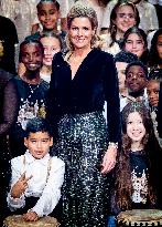 Queen Maxima At Classroom Foundation's Christmas Music Gala - Leusden