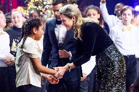 Queen Maxima At Classroom Foundation's Christmas Music Gala - Leusden