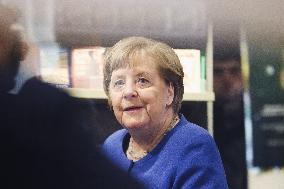 Former German Chancellor Angela Merkel Presents Her Memoir Freedom In Milan