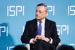 Mario Draghi Receives The ISPI 2024 Prize In Milan