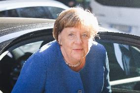 Former German Chancellor Angela Merkel Presents Her Memoir Freedom In Milan