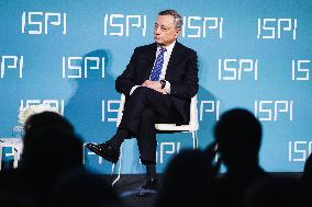 Mario Draghi Receives The ISPI 2024 Prize In Milan