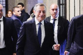 Mario Draghi Receives The ISPI 2024 Prize In Milan