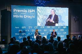 Mario Draghi Receives The ISPI 2024 Prize In Milan