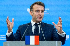 French President Emmanuel Macron In Poland