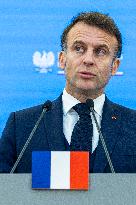 French President Emmanuel Macron In Poland