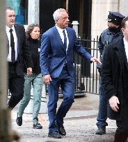 Robert F. Kennedy Jr. Leaves New York Stock Exchange - NYC