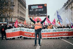 Demonstration “for employment and industry” - Paris AJ