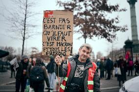 Demonstration “for employment and industry” - Paris AJ