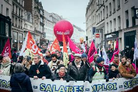 Demonstration “for employment and industry” - Paris AJ