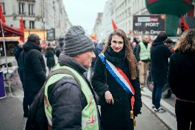 Demonstration “for employment and industry” - Paris AJ