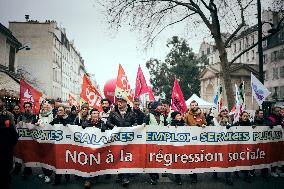 Demonstration “for employment and industry” - Paris AJ