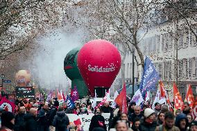 Demonstration “for employment and industry” - Paris AJ