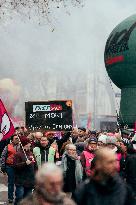 Demonstration “for employment and industry” - Paris AJ