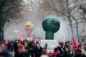 Demonstration “for employment and industry” - Paris AJ