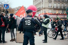 Demonstration “for employment and industry” - Paris AJ