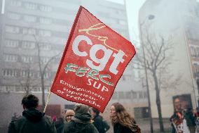 Demonstration “for employment and industry” - Paris AJ