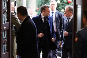 Meeting With The President Of The French Republic Emmanuel Macron In Warsaw