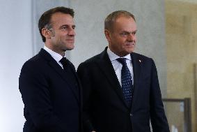 Meeting With The President Of The French Republic Emmanuel Macron In Warsaw