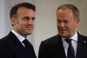 Meeting With The President Of The French Republic Emmanuel Macron In Warsaw