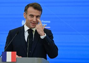 Macron And Tusk Discuss Ukraine And EU Presidency