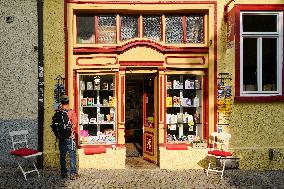 Charming Small German Bookstore