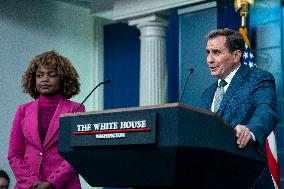 White House Press Secretary Karine Jean-Pierre and NSC Advisor Kirby Host Daily Press Briefing