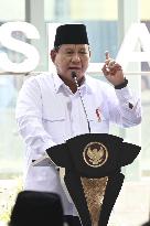 Indonesian President Prabowo Subianto