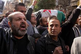 Mourners Gather For Activist Mazen Al-Hamada Funeral - Damascus