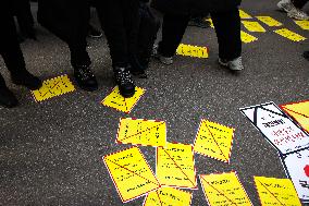 Press Conference Urging Ruling People Power Party To Support Impeachment Vote In Seoul