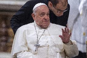 Pope Francis Presides Over The Mass For Our Lady Of Guadalupe - Vatican