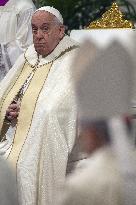 Pope Francis Presides Over The Mass For Our Lady Of Guadalupe - Vatican