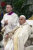 Pope Francis Presides Over The Mass For Our Lady Of Guadalupe - Vatican