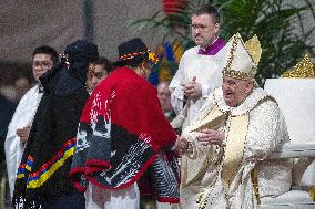 Pope Francis Presides Over The Mass For Our Lady Of Guadalupe - Vatican