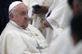 Pope Francis Presides Over The Mass For Our Lady Of Guadalupe - Vatican