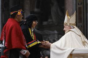 Pope Francis Presides Over The Mass For Our Lady Of Guadalupe - Vatican